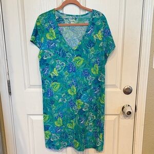 Lilly Pulitzer Etta V-Neck T-shirt Dress